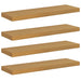 Raft de perete 4 pcs Bej 90 x 23,5 x 4 cm Lemn compozit - WALTI WALTI