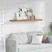 Raft de perete Pe perete Bej 120 x 23,5 x 4 cm Lemn compozit - WALTI WALTI