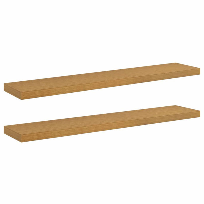 Raft de perete 2 pcs Bej 120 x 23,5 x 4 cm Lemn compozit - WALTI WALTI