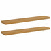Raft de perete 2 pcs Bej 120 x 23,5 x 4 cm Lemn compozit - WALTI WALTI