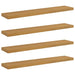 Raft de perete 4 pcs Bej 120 x 23,5 x 4 cm Lemn compozit - WALTI WALTI
