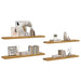 Raft de perete 4 pcs Bej 120 x 23,5 x 4 cm Lemn compozit - WALTI WALTI