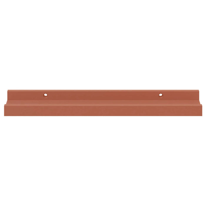 Raft de perete cu raft 2 pcs Roșu 40 x 9 x 3 cm Lemn compozit - WALTI WALTI