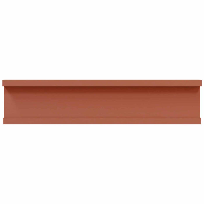 Raft de perete cu raft 2 pcs Roșu 40 x 9 x 3 cm Lemn compozit - WALTI WALTI