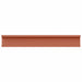 Raft de perete cu raft 2 pcs Roșu 60 x 9 x 3 cm Lemn compozit - WALTI WALTI