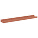 Raft de perete cu raft 4 pcs Roșu 60 x 9 x 3 cm Lemn compozit - WALTI WALTI