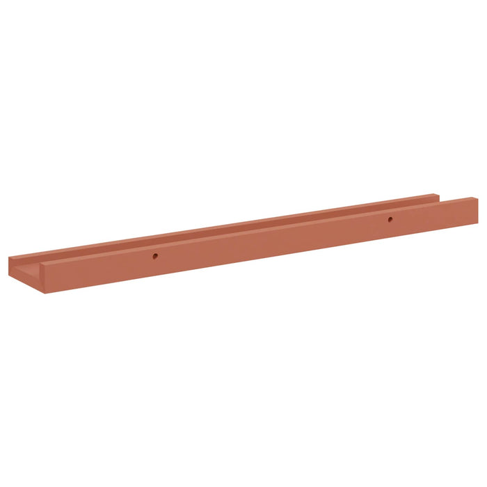 Raft de perete cu raft 4 pcs Roșu 60 x 9 x 3 cm Lemn compozit - WALTI WALTI