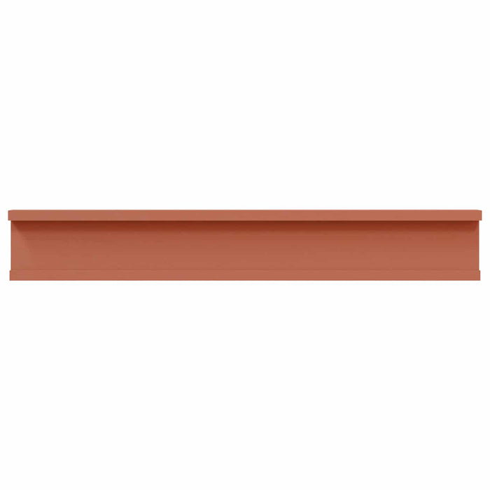 Raft de perete cu raft 4 pcs Roșu 60 x 9 x 3 cm Lemn compozit - WALTI WALTI
