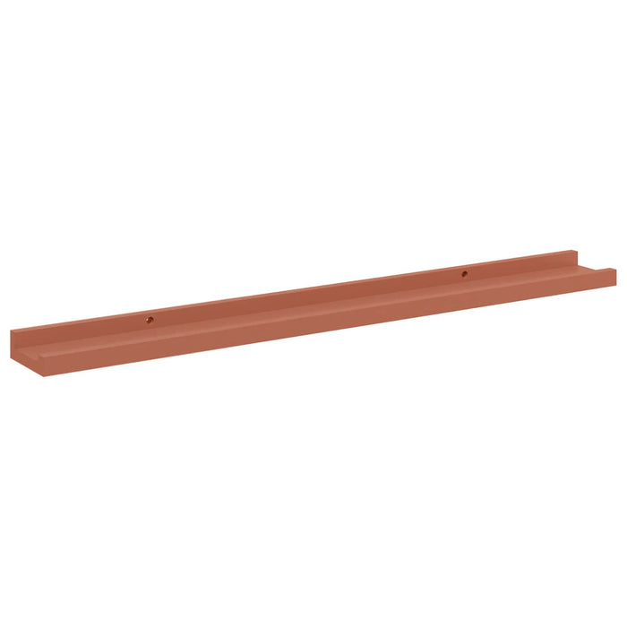 Raft de perete cu raft 4 pcs Roșu 80 x 9 x 3 cm Lemn compozit - WALTI WALTI