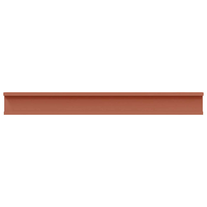 Raft de perete cu raft 4 pcs Roșu 80 x 9 x 3 cm Lemn compozit - WALTI WALTI