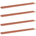 Raft de perete cu raft 4 pcs Roșu 115 x 9 x 3 cm Lemn compozit - WALTI WALTI