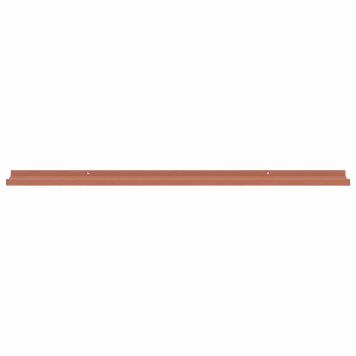 Raft de perete cu raft 4 pcs Roșu 115 x 9 x 3 cm Lemn compozit - WALTI WALTI