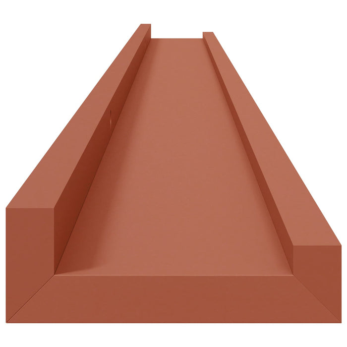 Raft de perete cu raft 4 pcs Roșu 115 x 9 x 3 cm Lemn compozit - WALTI WALTI