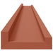 Raft de perete cu raft 4 pcs Roșu 115 x 9 x 3 cm Lemn compozit - WALTI WALTI