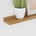 Raft de perete cu raft 2 pcs Maro 60 x 9 x 3 cm Lemn compozit - WALTI WALTI