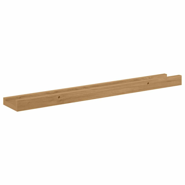 Raft de perete cu raft 2 pcs Maro 60 x 9 x 3 cm Lemn compozit - WALTI WALTI