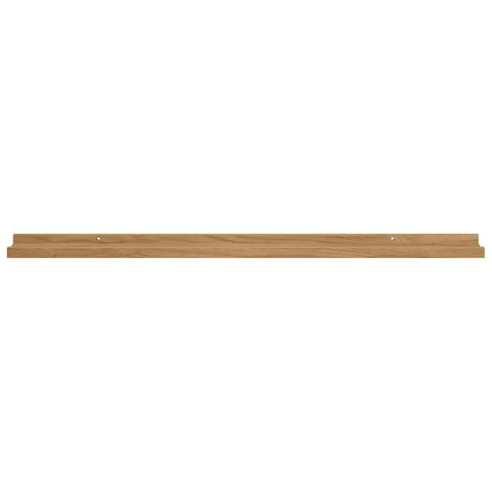 Raft de perete cu raft 2 pcs Maro 100 x 9 x 3 cm Lemn compozit WALTI