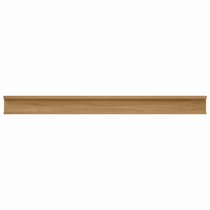 Raft de perete cu raft 2 pcs Maro 100 x 9 x 3 cm Lemn compozit WALTI