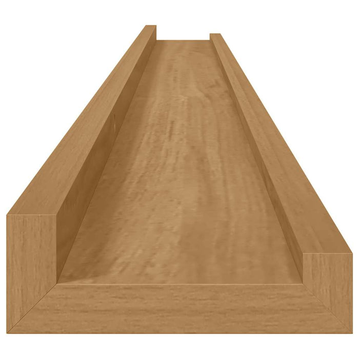 Raft de perete Montare pe perete 4 buc. Maro 115 x 9 x 3 cm WALTI