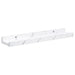 Raft de perete 2 pcs Marmură albă 40 x 9 x 3 cm Lemn compozit - WALTI WALTI