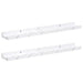 Raft de perete 2 pcs Marmură albă 60 x 9 x 3 cm Lemn compozit - WALTI WALTI