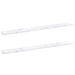 Raft de perete 2 pcs Marmură albă 115 x 9 x 3 cm Lemn compozit - WALTI WALTI