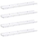 Raft de perete 4 pcs Marmură albă 60 x 9 x 3 cm Lemn compozit - WALTI WALTI