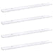 Raft de perete 4 pcs Marmură albă 100 x 9 x 3 cm Lemn compozit - WALTI WALTI