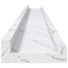 Raft de perete 4 pcs Marmură albă 100 x 9 x 3 cm Lemn compozit - WALTI WALTI