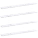 Raft de perete 4 pcs Marmură albă 115 x 9 x 3 cm Lemn compozit - WALTI WALTI