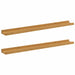Raft de perete cu raft 2 pcs Bej 80 x 9 x 3 cm Lemn compozit - WALTI WALTI
