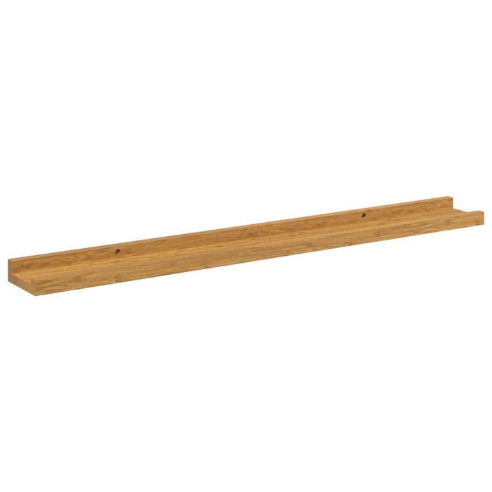 Raft de perete cu raft 2 pcs Bej 80 x 9 x 3 cm Lemn compozit - WALTI WALTI