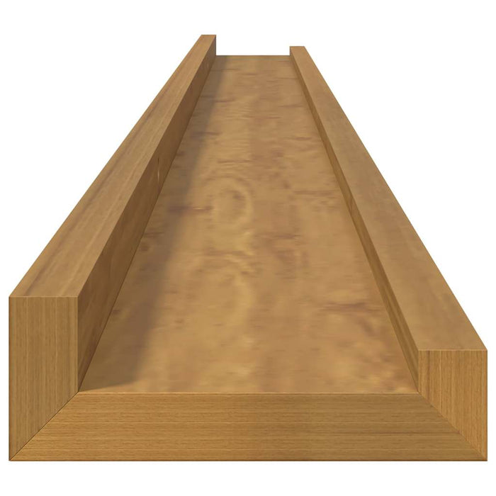 Raft de perete cu raft 2 pcs Bej 115 x 9 x 3 cm Lemn compozit - WALTI WALTI