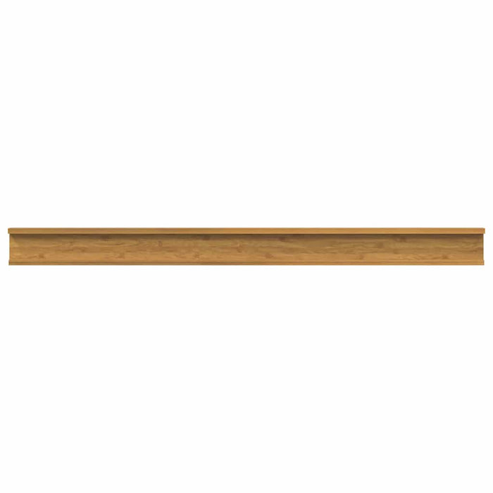 Raft de perete cu raft 2 pcs Bej 115 x 9 x 3 cm Lemn compozit - WALTI WALTI