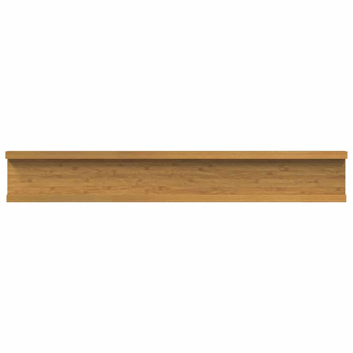 Raft de perete cu raft 4 pcs Bej 60 x 9 x 3 cm Lemn compozit - WALTI WALTI