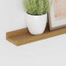 Raft de perete cu raft 4 pcs Bej 80 x 9 x 3 cm Lemn compozit - WALTI WALTI