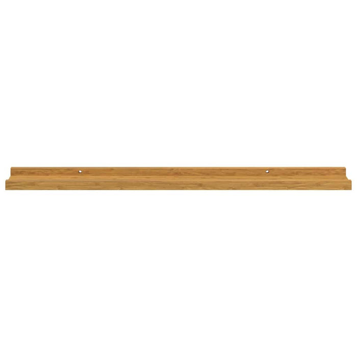Raft de perete cu raft 4 pcs Bej 80 x 9 x 3 cm Lemn compozit - WALTI WALTI