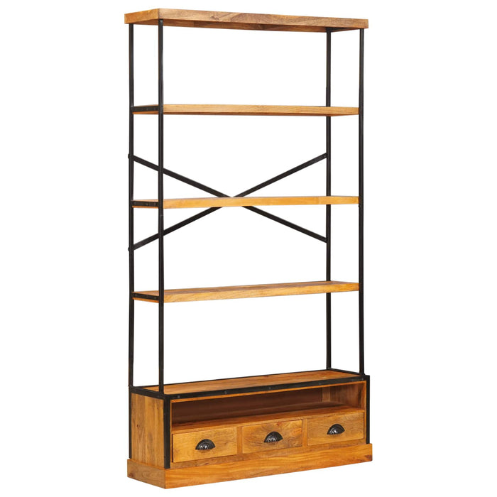 Bibliotecă cu 5 etaje natural 100 x 30 x 180 cm WALTI