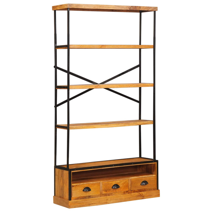 Bibliotecă cu 5 etaje natural 100 x 30 x 180 cm WALTI