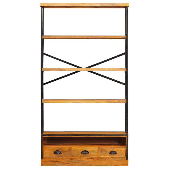 Bibliotecă cu 5 etaje natural 100 x 30 x 180 cm WALTI