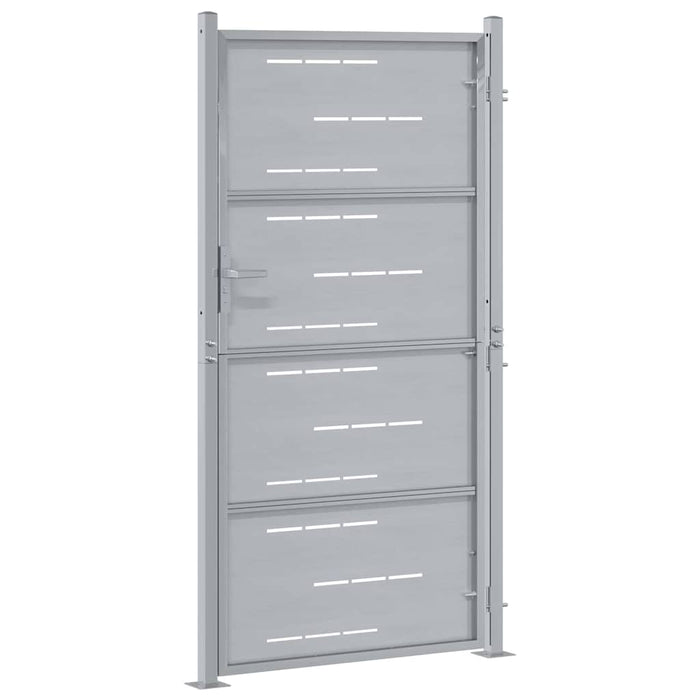 Poartă de grădină Argintiu 85 x 196 cm Oţel inoxidabil WALTI