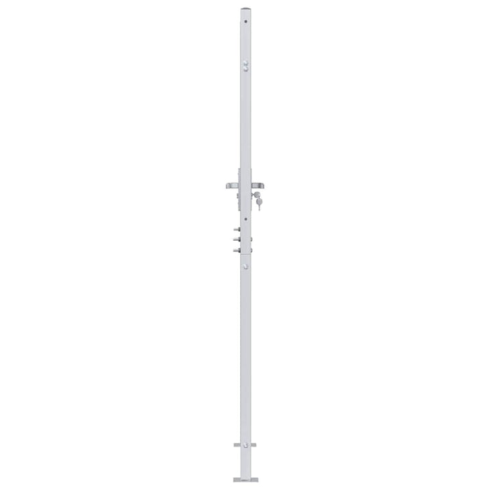 Poartă de grădină Argintiu 85 x 196 cm Oţel inoxidabil WALTI
