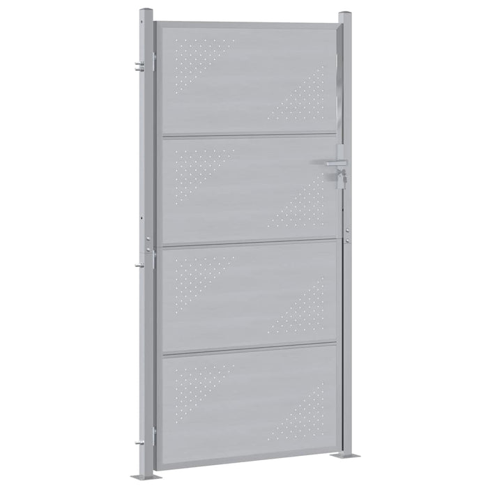 Poartă de grădină Argintiu 96 x 200 cm Oţel inoxidabil WALTI