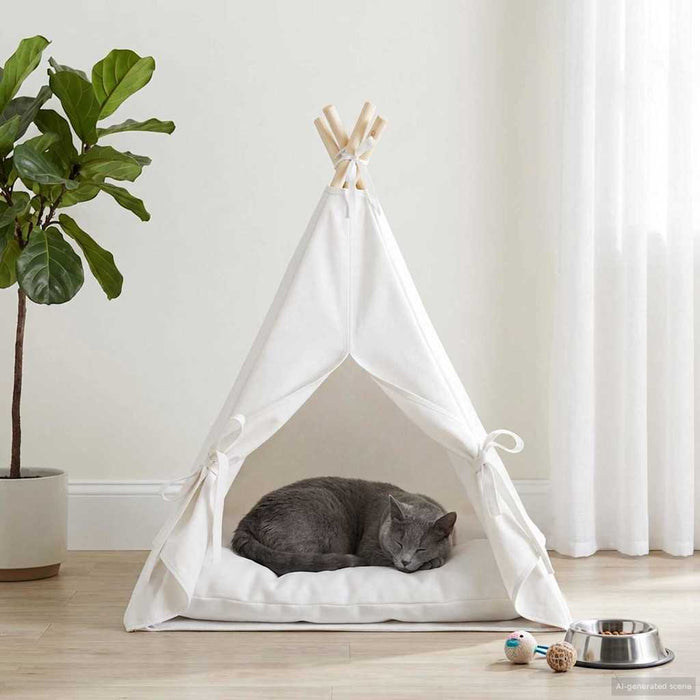 Încape pentru animale de companie cu pernă Alb 60 x 60 x 70 cm - WALTI WALTI