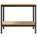 Bănci de lucru cu raft Negru 81 x 41 x 145 cm Lemn compozit - WALTI WALTI