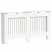 Capac pentru radiator Alb lucios 152 x 19 x 81,5 cm - WALTI WALTI