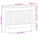 Capac pentru radiator Alb lucios 112 x 19 x 81,5 cm - WALTI WALTI