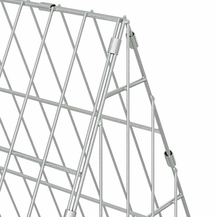 Custodie pentru iepuri Argintiu 650 x 55 x 55 cm - WALTI WALTI