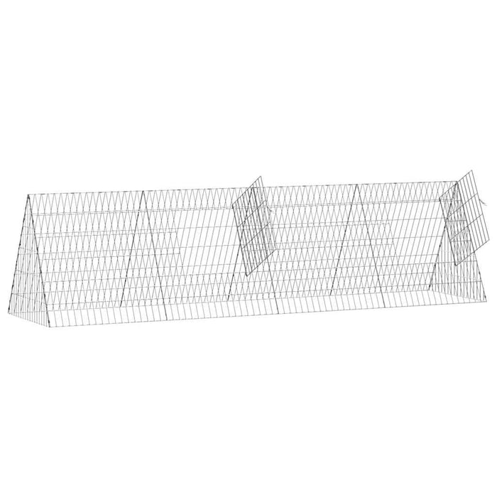 Custodie pentru iepuri Argintiu 650 x 55 x 55 cm - WALTI WALTI