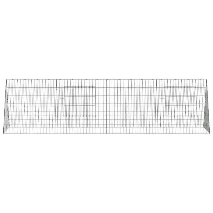Custodie pentru iepuri Argintiu 650 x 55 x 55 cm - WALTI WALTI